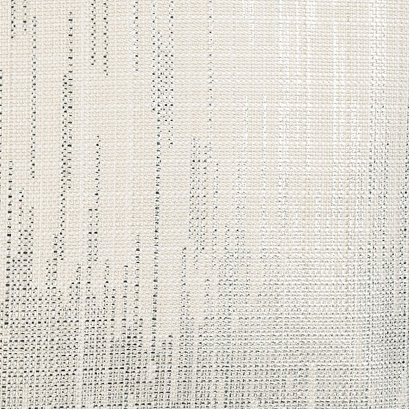 Housse de coussin FILS ARGENTES coloris beige argent 50 x 50 cm