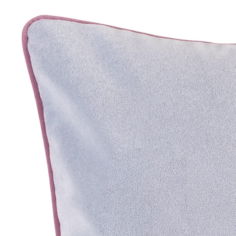 Housse de coussin VELVET coloris gris perle 45 x 45 cm