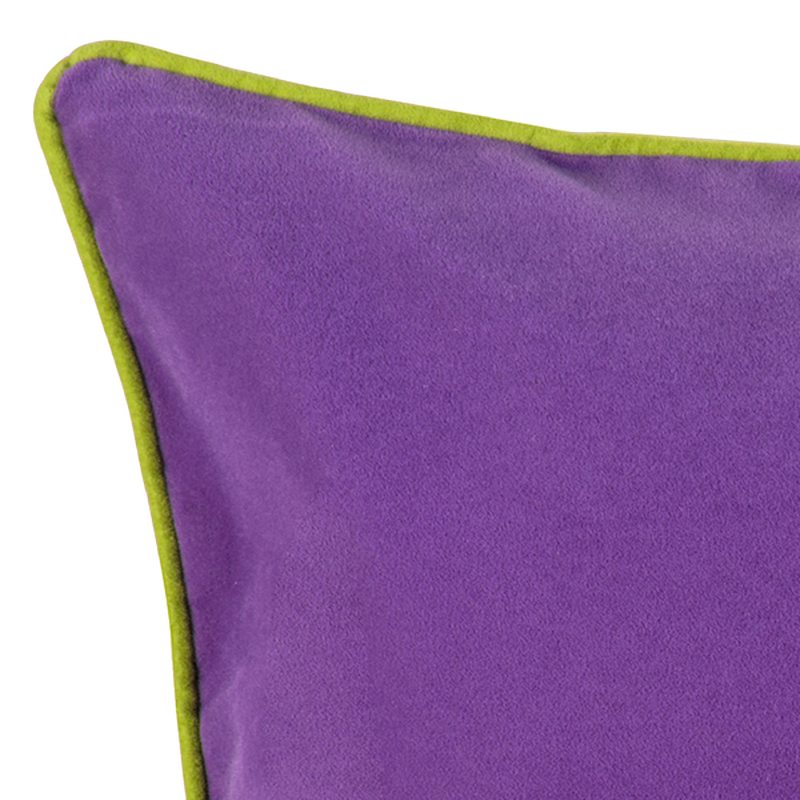 Housse de coussin VELVET coloris violet 45 x 45 cm