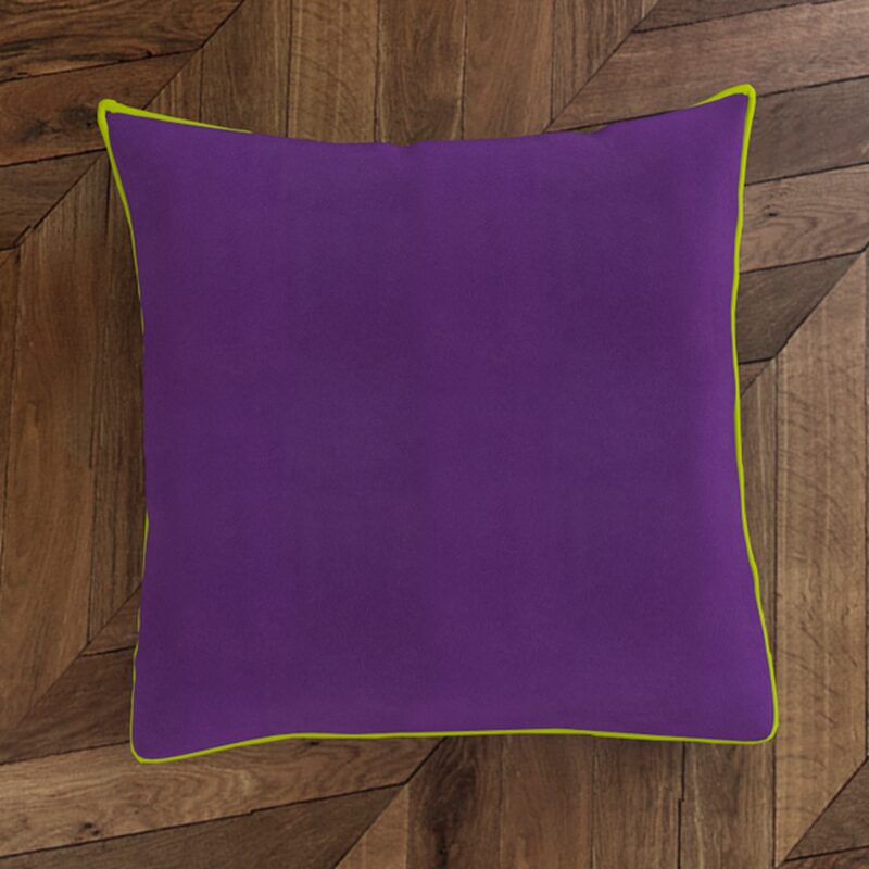 Housse de coussin VELVET coloris violet 45 x 45 cm