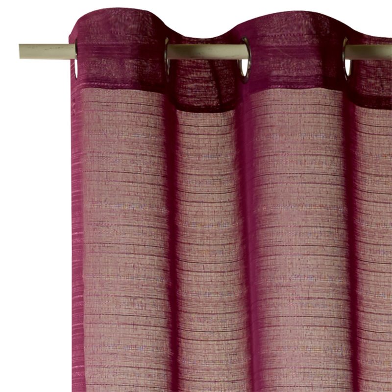 Voilage LOLA coloris lie de vin 140 x 260 cm