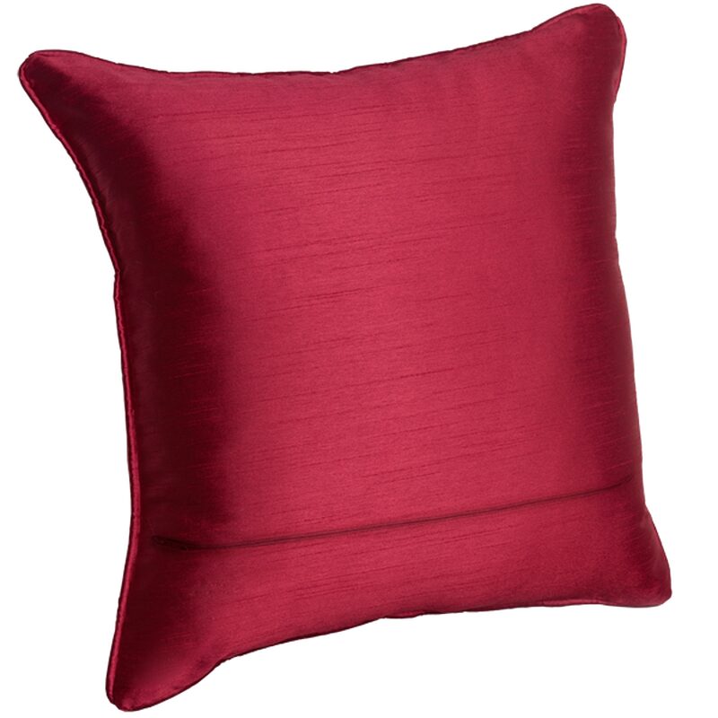 Coussin OPERA coloris rubis 45 x 45 cm