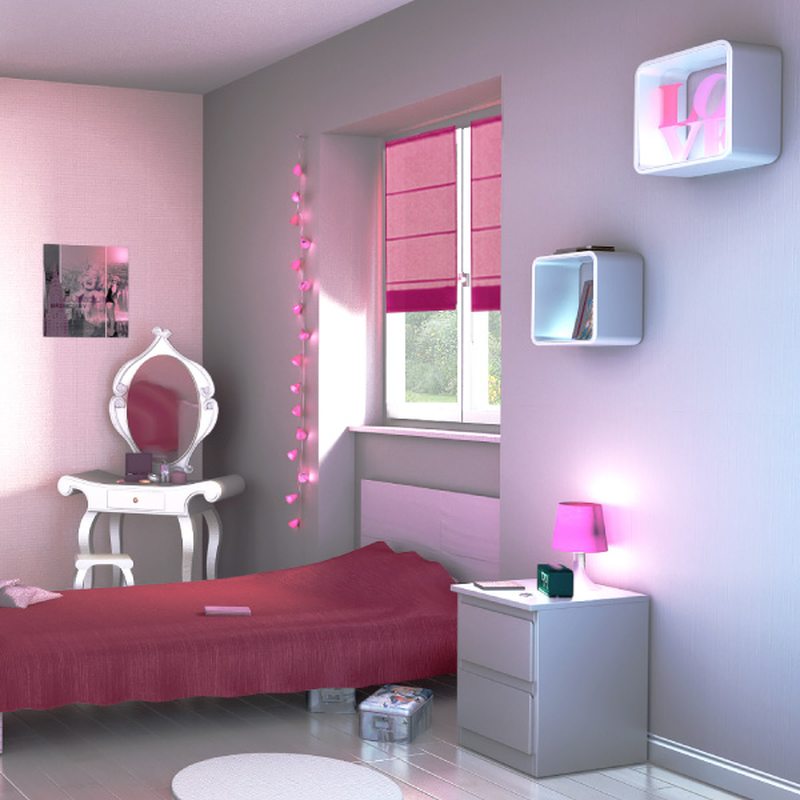 Store TEMPORA coloris rose fuchsia 45 x 180 cm
