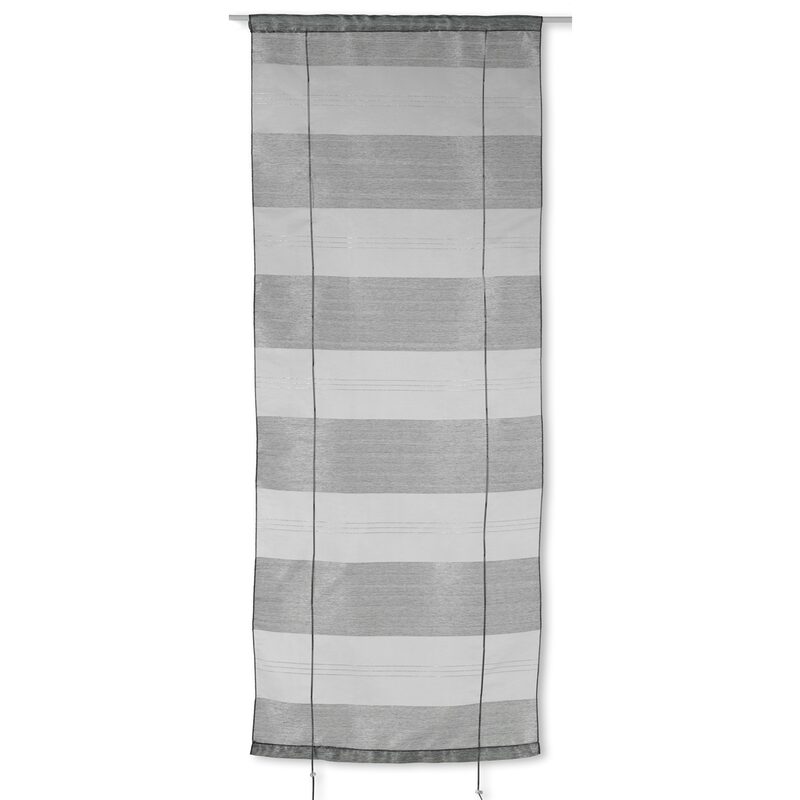 Vitrage CANNES coloris gris fumé 58 x 150 cm