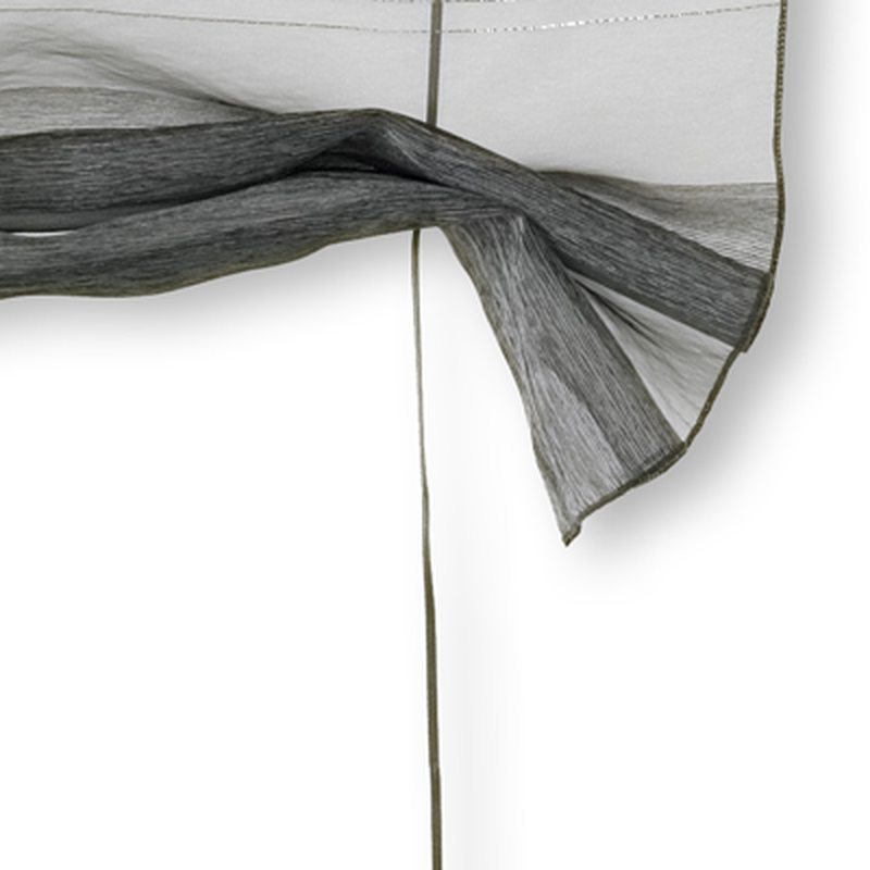 Vitrage CANNES coloris gris fumé 58 x 150 cm