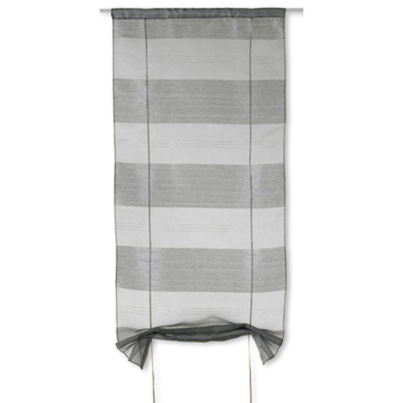 Vitrage CANNES coloris gris fumé 58 x 150 cm