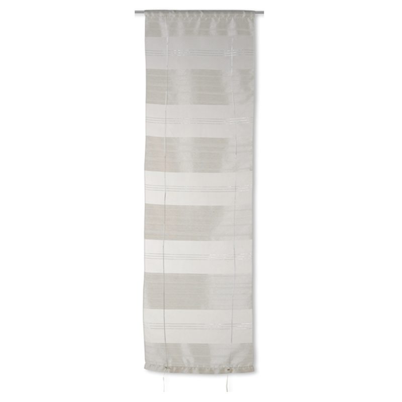 Vitrage CANNES coloris gris fumé 58 x 150 cm