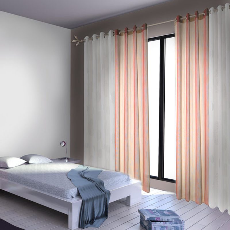 Voilage LUXURY coloris rouge framboise 150 x 260 cm
