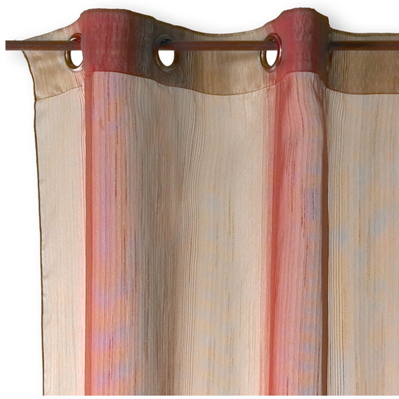 Voilage LUXURY coloris rouge framboise 150 x 260 cm
