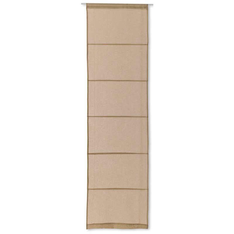 Vitrage TEMPORA coloris taupe 45 x 180 cm