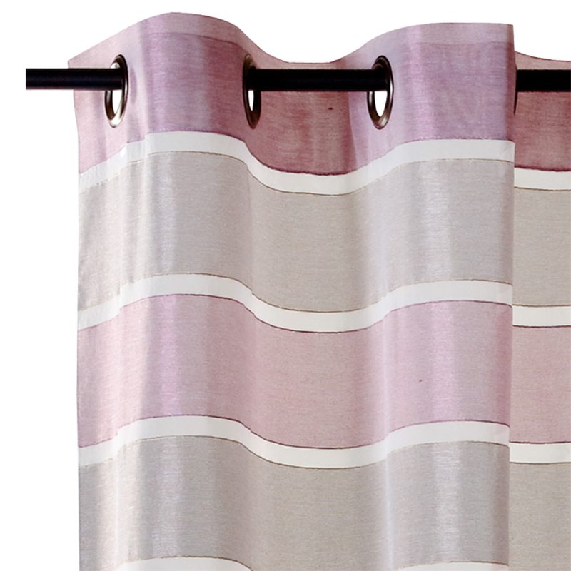 Voilage NACRE coloris violine 145 x 240 cm