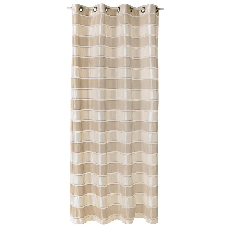 Voilage NACRE coloris sable beige 145 x 240 cm