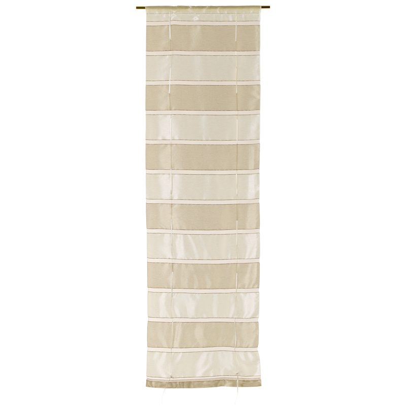 Vitrage NACRE coloris sable beige 45 x 150 cm