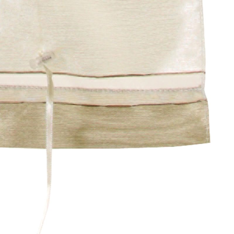 Vitrage NACRE coloris sable beige 45 x 150 cm