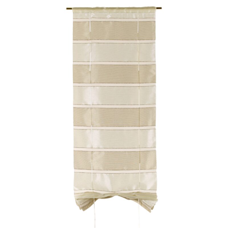 Vitrage NACRE coloris sable beige 45 x 150 cm