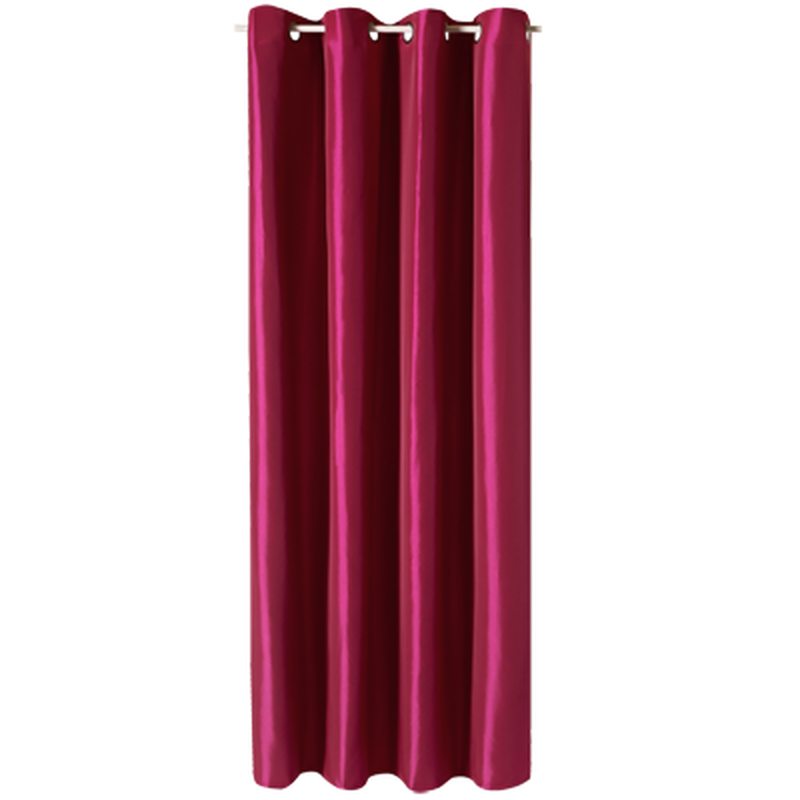 Rideau RECTO VERSO coloris prune 140 x 260 cm