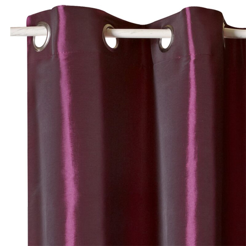 Rideau RECTO VERSO coloris prune 140 x 260 cm