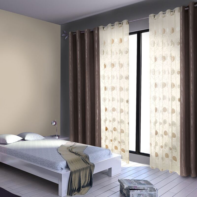 Voilage LUNA coloris ivoire 140 x 240 cm