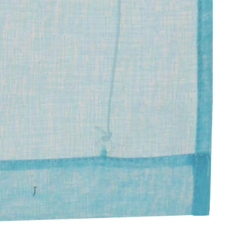 Vitrage TEMPORA coloris bleu turquoise 45 x 180 cm