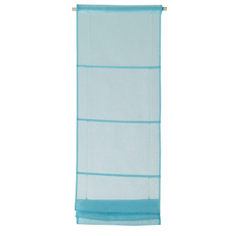 Vitrage TEMPORA coloris bleu turquoise 45 x 180 cm