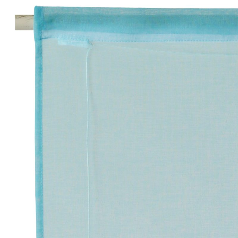Vitrage TEMPORA coloris bleu turquoise 45 x 180 cm