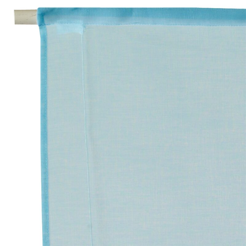Vitrage TEMPORA coloris bleu turquoise 60 x 180 cm