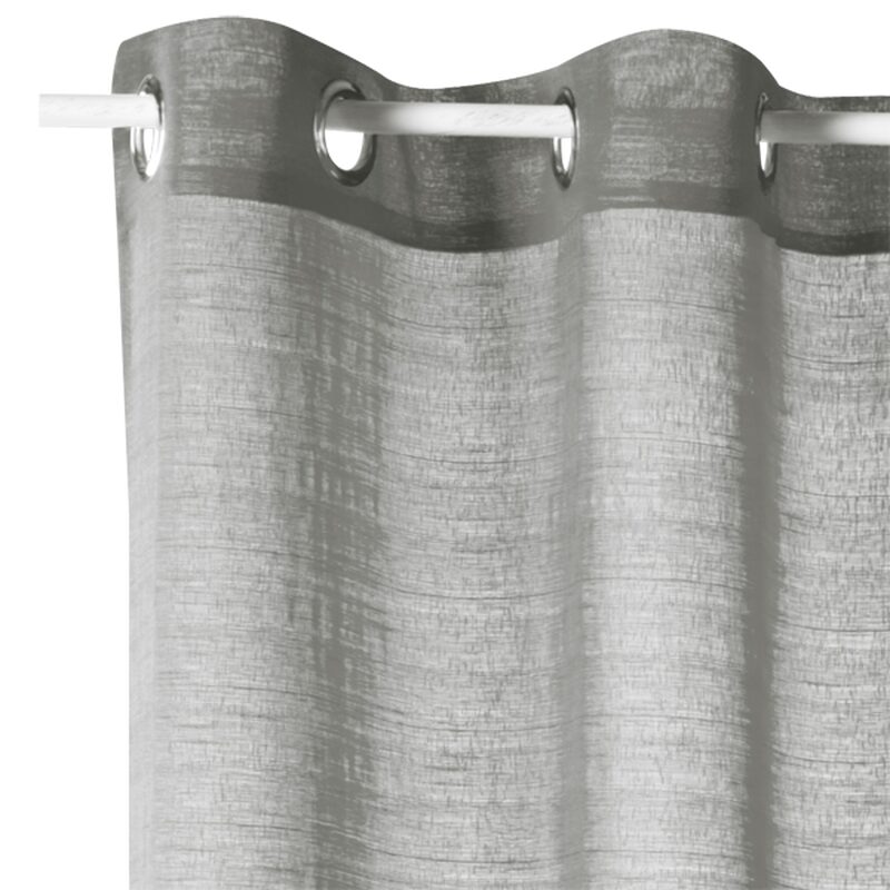 Voilage LOLA coloris gris galet 140 x 260 cm