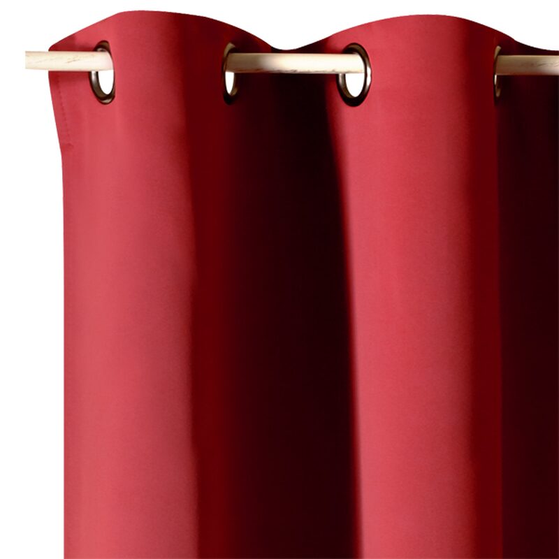 Rideau SONATE coloris rouge grenat 145 x 260 cm
