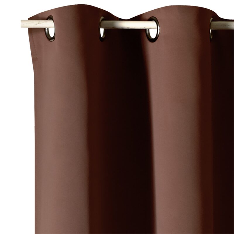 Rideau SONATE coloris chocolat 145 x 260 cm