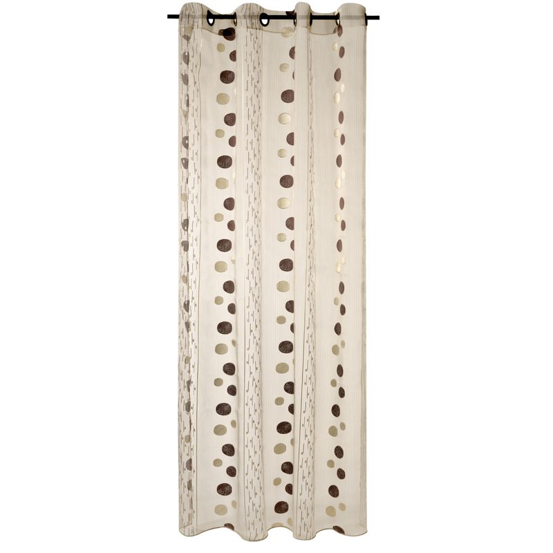 Voilage TRAMONTANE coloris sable beige 140 x 240 cm