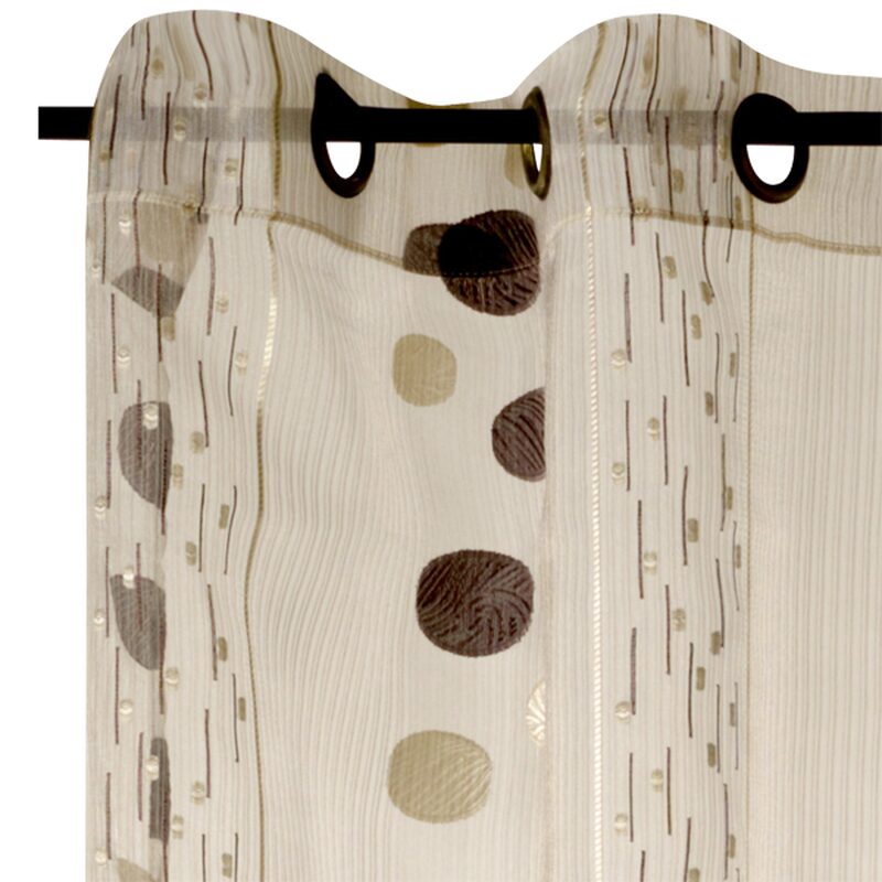 Voilage TRAMONTANE coloris sable beige 140 x 240 cm