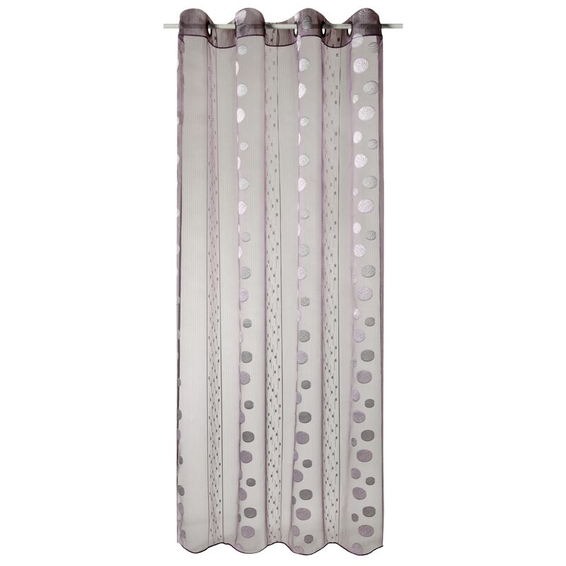 Voilage TRAMONTANE coloris violine 140 x 240 cm