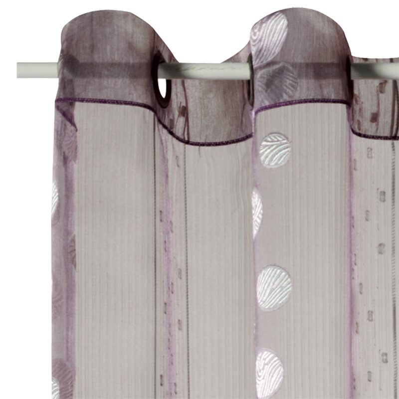 Voilage TRAMONTANE coloris violine 140 x 240 cm