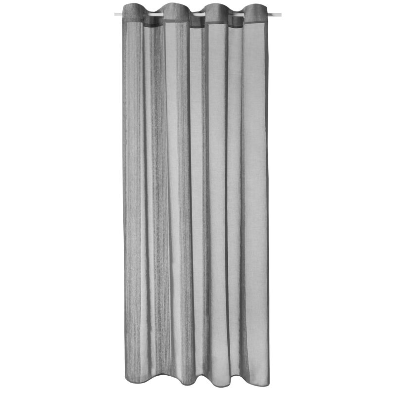 Voilage PINGALA coloris gris 140 x 240 cm