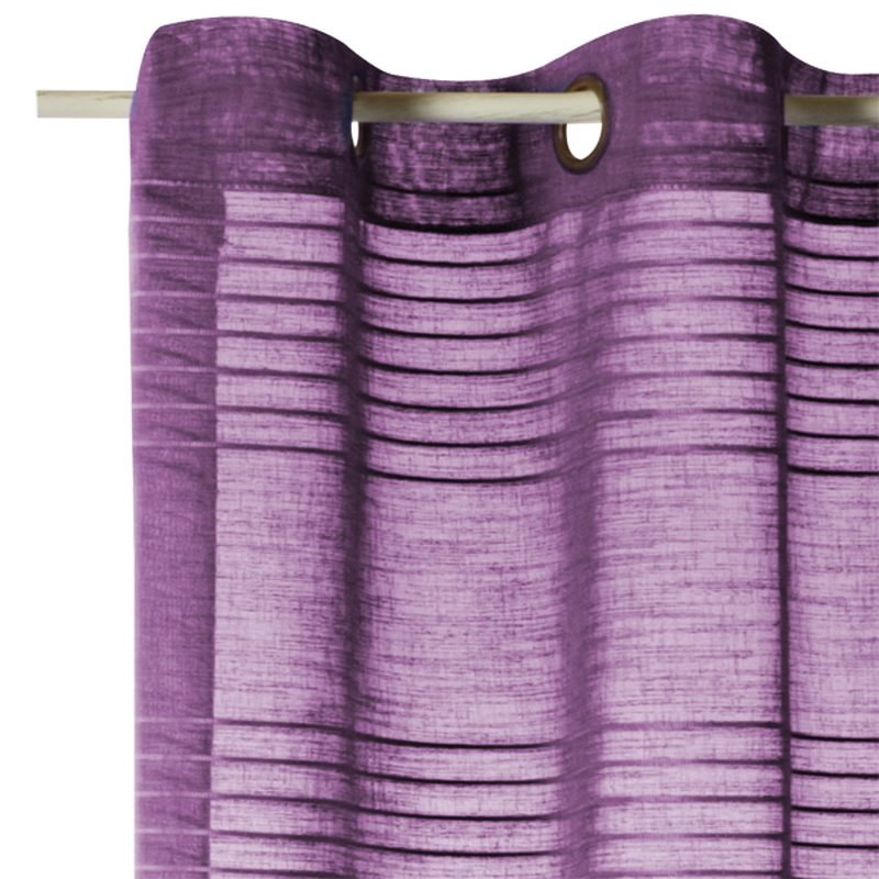 Voilage NATURIA coloris prune 140 x 260 cm