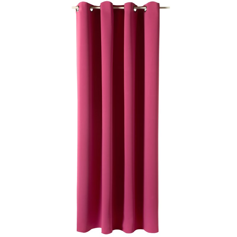 Rideau SONATE coloris rose tyrien 140 x 260 cm