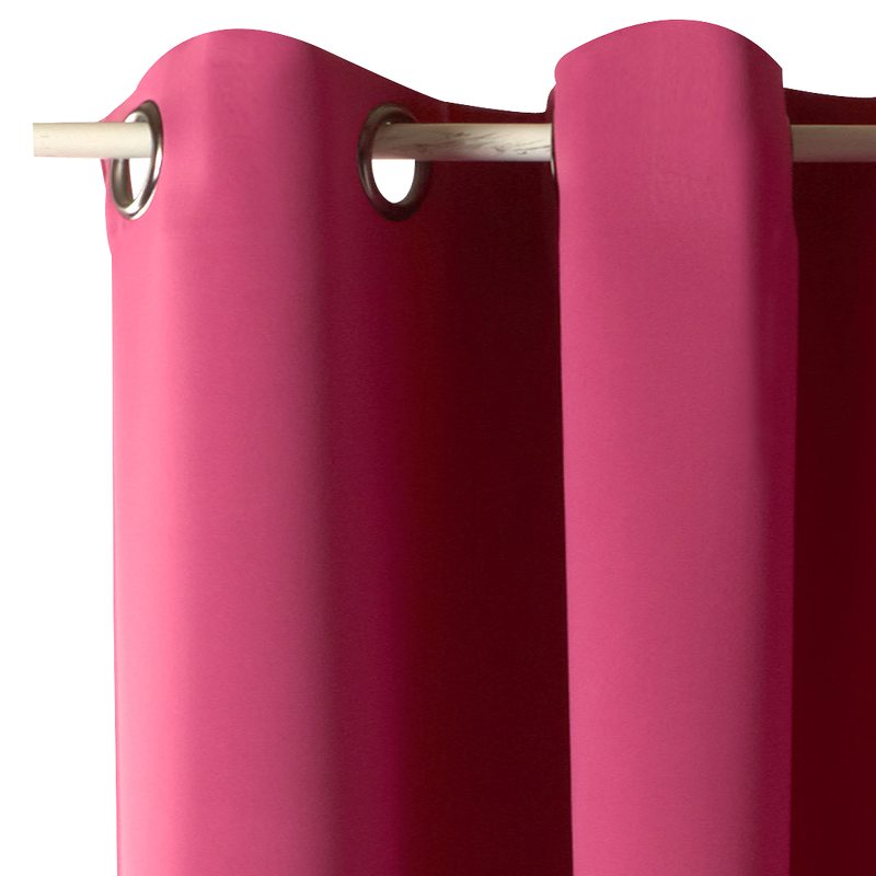 Rideau SONATE coloris rose tyrien 140 x 260 cm