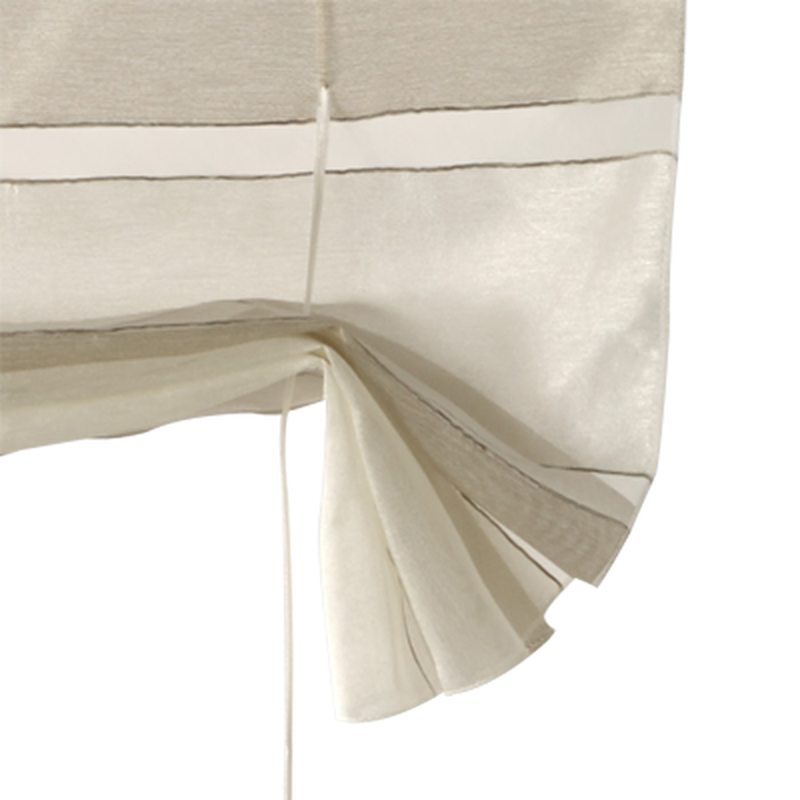 Vitrage NACRE coloris sable beige 58 x 150 cm