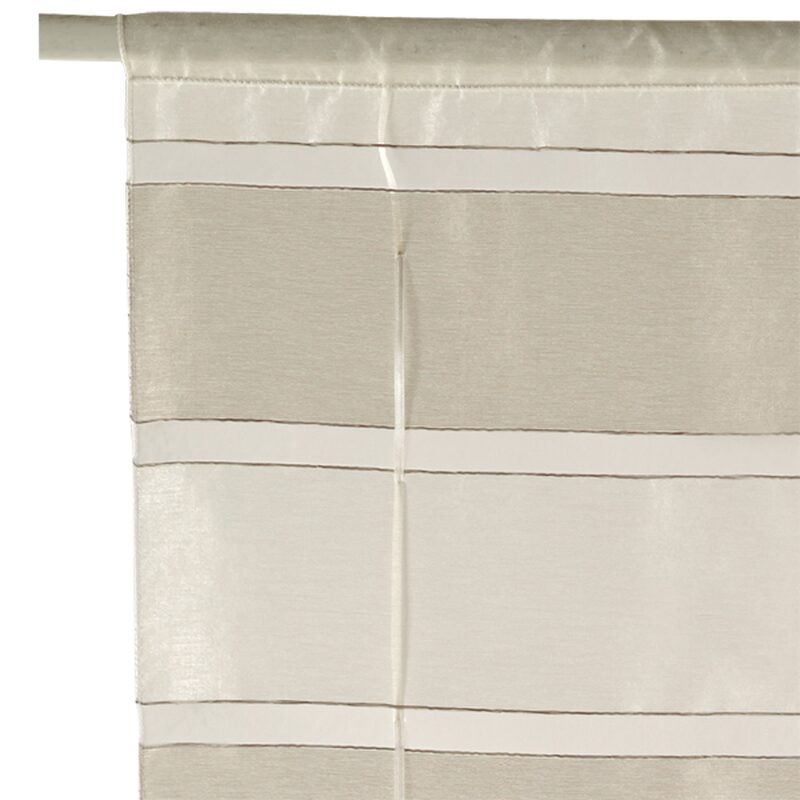 Vitrage NACRE coloris sable beige 58 x 150 cm