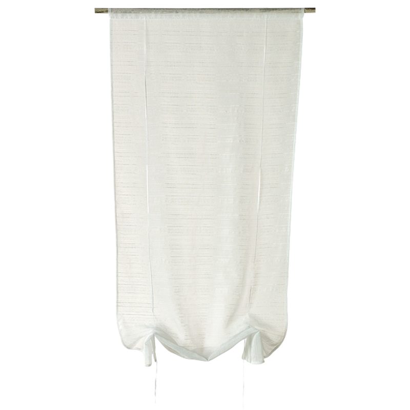 Vitrage LOLA coloris blanc 60 x 160 cm