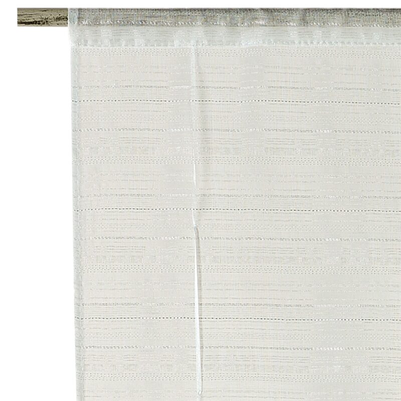 Vitrage LOLA coloris blanc 60 x 160 cm