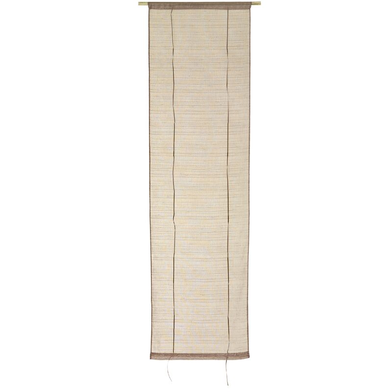 Vitrage LOLA coloris taupe 45 x 160 cm