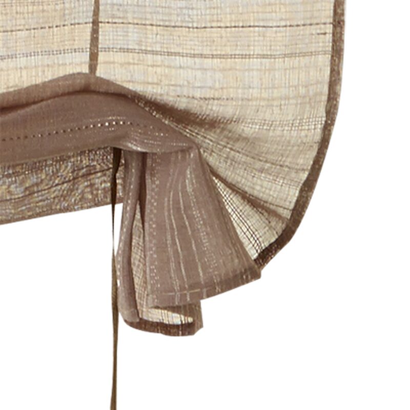 Vitrage LOLA coloris taupe 45 x 160 cm