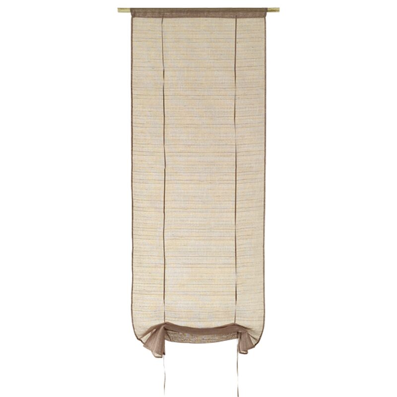 Vitrage LOLA coloris taupe 45 x 160 cm