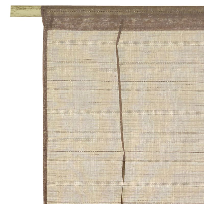 Vitrage LOLA coloris taupe 45 x 160 cm