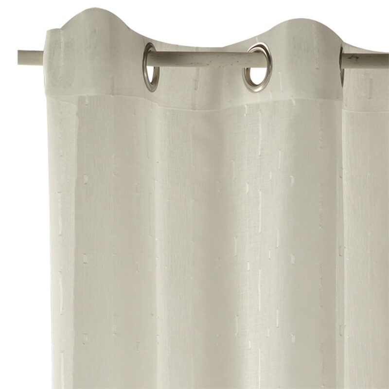 Voilage FILAMENT coloris ivoire 140 x 240 cm