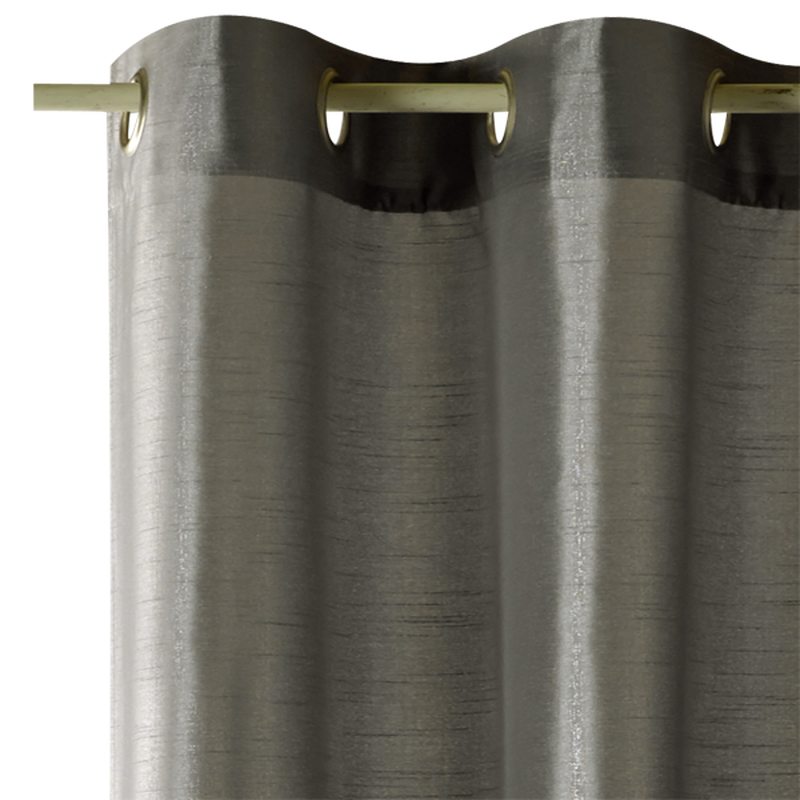 Rideau SILVER SHINE coloris gris perle 140 x 260 cm