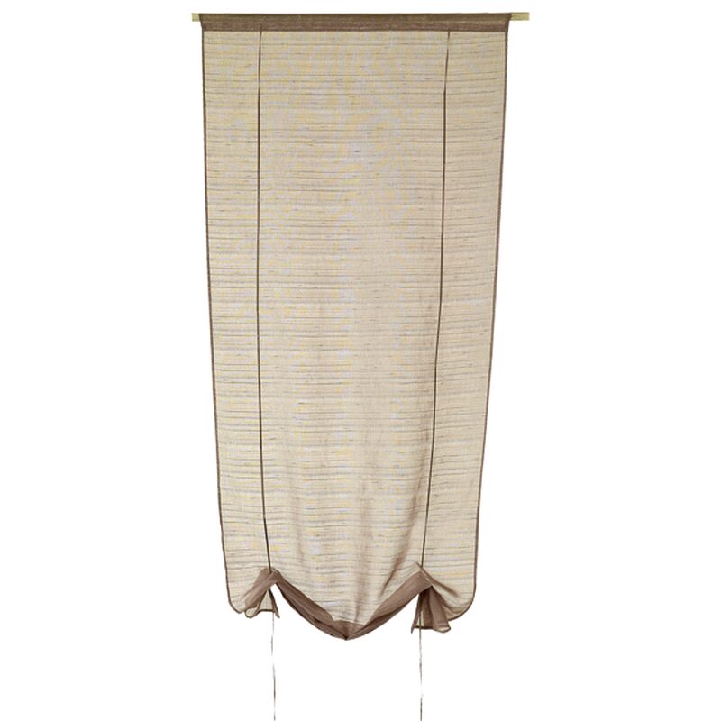 Vitrage LOLA coloris taupe 60 x 160 cm