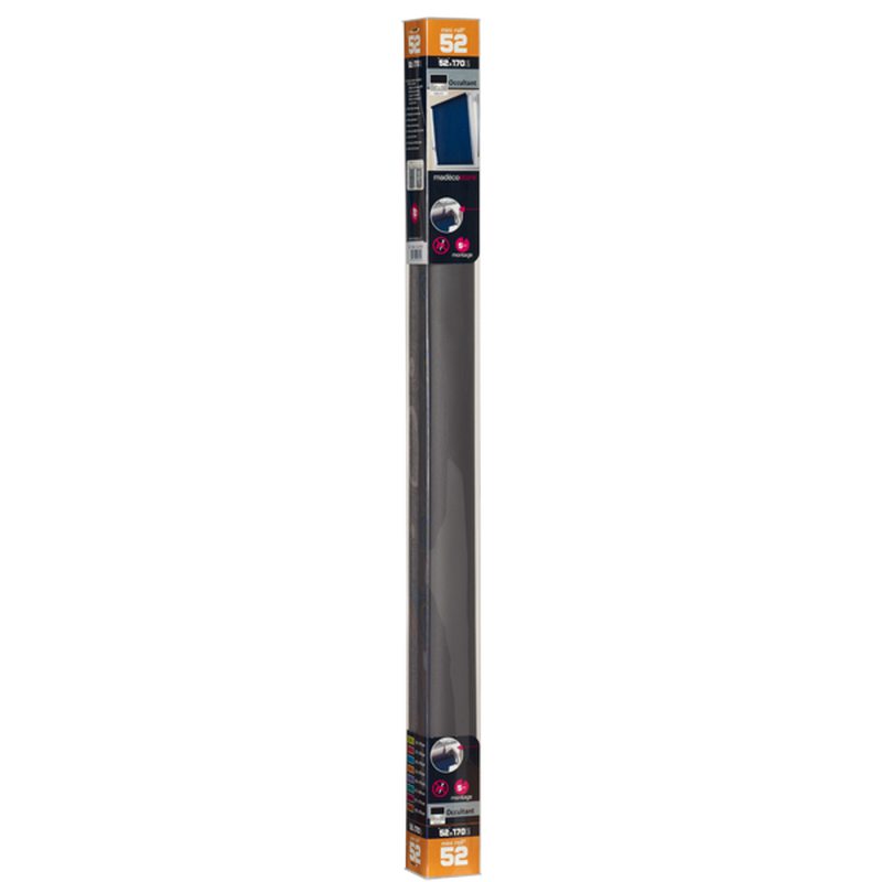 Store enrouleur EASY ROLL OCCULTANT coloris gris anthracite 52 x 170 cm