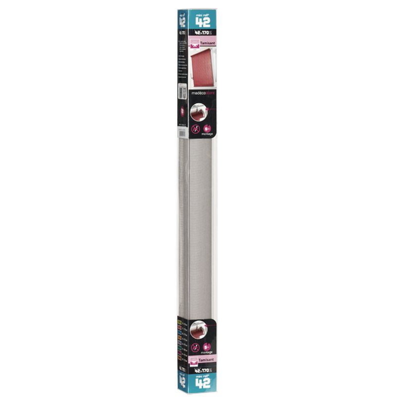 Store enrouleur EASY ROLL TAMISANT coloris gris galet 42 x 170 cm